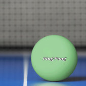 Donkergroene pingpongbal met aangepaste tekst (Net)