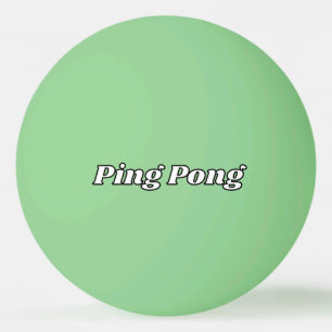 Donkergroene pingpongbal met aangepaste tekst