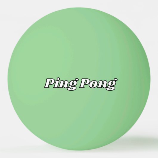 Donkergroene pingpongbal met aangepaste tekst (Voorkant)