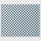 Donkergroene poka dot Pattern Cadeaupapier (Vlak)