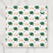 Donkergroene prinses Quinceañera dank u Bedankjes Labels (Achterkant)