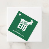 Donkergroene Qurbani Eid Al-Adha Bedankjes Labels (In situ)