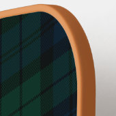 Donkergroene ruit met monogram pickleball paddle (Links Detail)