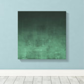 Donkergroene Rustic Abstract Canvas Afdruk (Insitu (Houten vloer))
