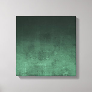 Donkergroene Rustic Abstract Canvas Afdruk