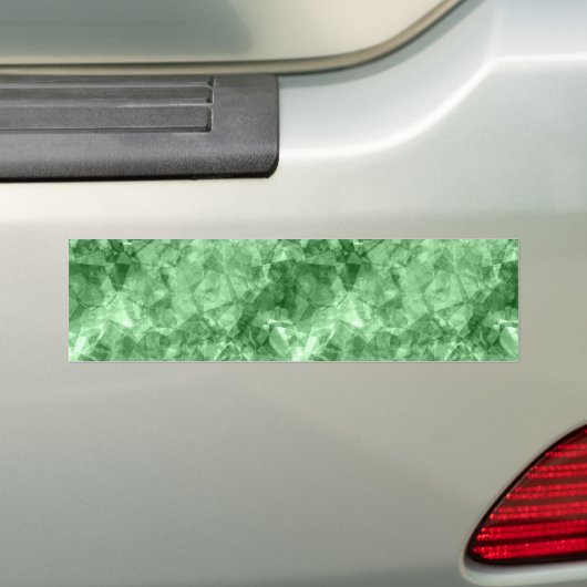 Donkergroene ruw textiel bumpersticker (Op auto)