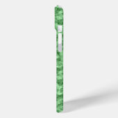 Donkergroene ruw textiel Case-Mate iPhone case (Achterkant / Links)