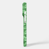 Donkergroene ruw textiel Case-Mate iPhone case (Achterkant / Links)