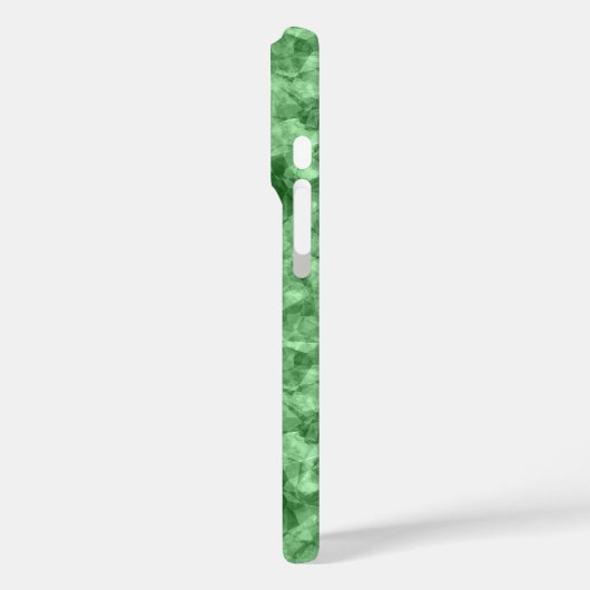 Donkergroene ruw textiel Case-Mate iPhone case (Achterkant / Links)