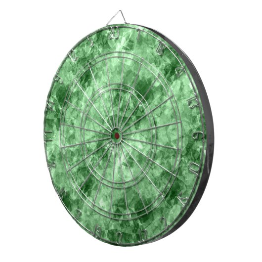 Donkergroene ruw textiel dartbord (Voorkant Rechts)