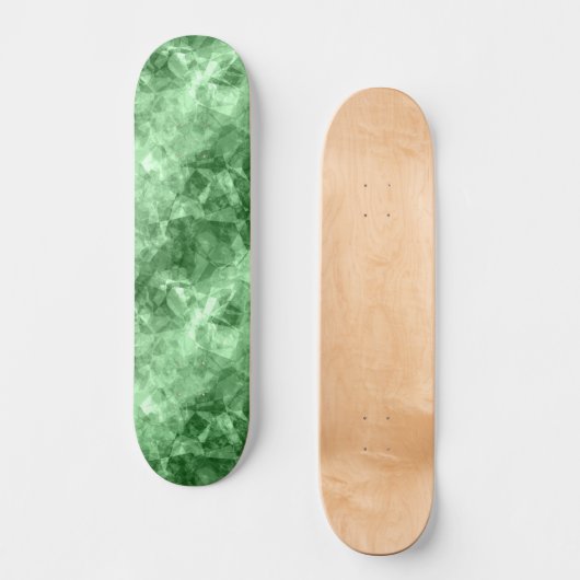 Donkergroene ruw textiel persoonlijk skateboard (Voorkant)