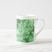 Donkergroene ruw textiel porselein kop (Rechts)