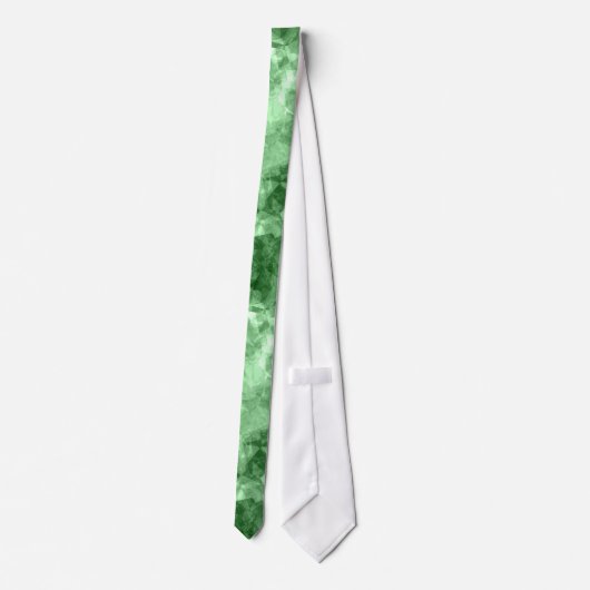 Donkergroene ruw textiel stropdas (Achterkant)