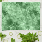 Donkergroene ruw textiel theedoek (Gevouwen)