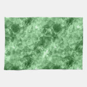 Donkergroene ruw textiel theedoek (Horizontaal)