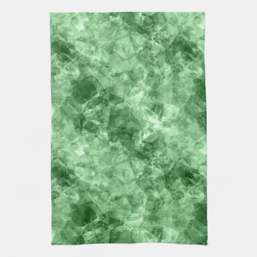 Donkergroene ruw textiel theedoek (Verticaal)