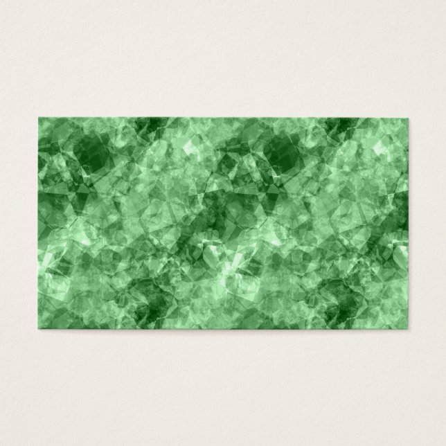 Donkergroene ruw textiel visitekaartjes (Voorkant)