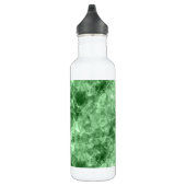 Donkergroene ruw textiel waterfles  (Rechts)