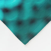 Donkergroene sequentie in glanzende textuur fleece deken (Hoek)