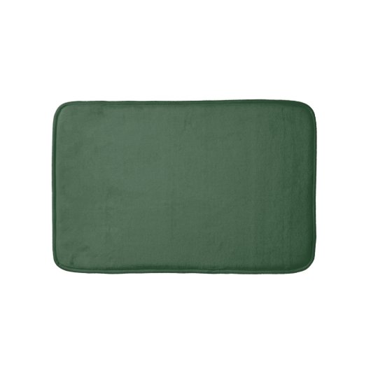 Donkergroene smaragd effen kleur badmat (Voorkant)