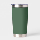 Donkergroene smaragd effen kleur geïsoleerde drinkbeker (Rechts)