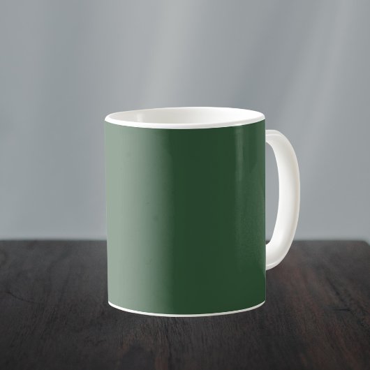 Donkergroene smaragd effen kleur koffiemok