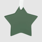 Donkergroene smaragd effen kleur ornament (achterkant)