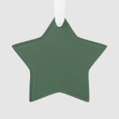 Donkergroene smaragd effen kleur ornament (voorkant)