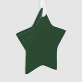 Donkergroene smaragd effen kleur ornament (voorkant)