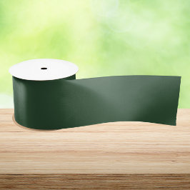 Donkergroene smaragd effen kleur satijnen lint
