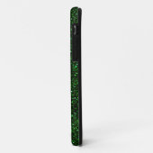 Donkergroene smaragd glitter Case-Mate iPhone case (Achterkant/links)