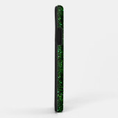 Donkergroene smaragd glitter Case-Mate iPhone case (Achterkant/rechts)