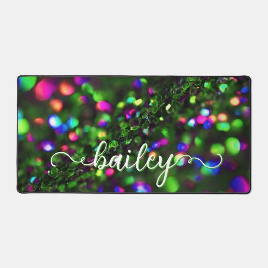 donkergroene sprankeling bureaumat (Voorkant)