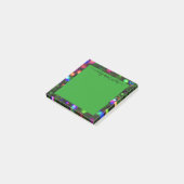donkergroene sprankeling post-it® notes (Schuin)