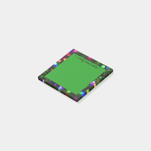 donkergroene sprankeling post-it® notes (Schuin)