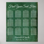 Donkergroene startkaart poster (Voorkant)