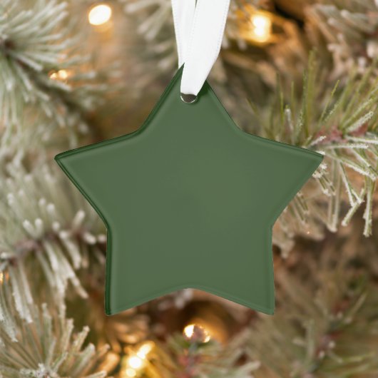 Donkergroene ster acryl ornament (Boom)
