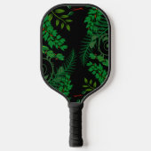 Donkergroene Struik met botanische groene olie Pickleball Paddle (Voorkant)