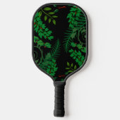 Donkergroene Struik met botanische groene olie Pickleball Paddle (Achterkant)