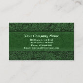 Donkergroene Stucco-structuur Visitekaartje (Achterkant)