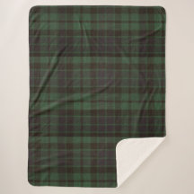 Donkergroene Tartan Plaid