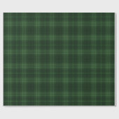 Donkergroene tartan, Schotse patroonplaat Cadeaupapier (Vlak)
