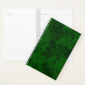 Donkergroene textuur, getextureerd, zacht marmer g planner (Display)