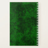 Donkergroene textuur, getextureerd, zacht marmer g planner (Achterkant)