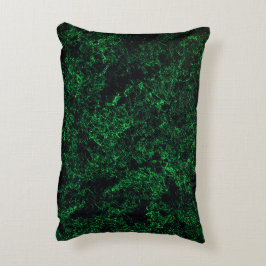 Donkergroene textuur, vernietigd of bijtend sponsj accent kussen