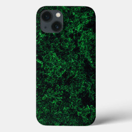 Donkergroene textuur, vernietigd of bijtend sponsj Case-Mate iPhone case