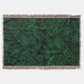 Donkergroene textuur, vernietigd of bijtend sponsj deken (Voorkant)