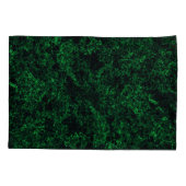 Donkergroene textuur, vernietigd of bijtend sponsj kussensloop (Achterkant-Links)