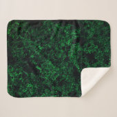 Donkergroene textuur, vernietigd of bijtend sponsj sherpa deken (Voorkant (horizontaal))