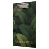 Donkergroene tropische bladeren klembord (Links)